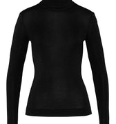71659 Silk/Cashmere Turtleneck Shirt - 019 Black
